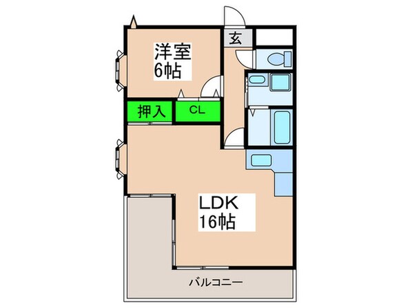 ロ－ズライフ住之江の物件間取画像